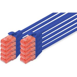 Digitus DK-1617-010-B-10 Blue Networking Cable - Cat6 U/UTP Digitus DK-1617-010-B-10 Blue Networking Cable - Cat6 U/UTP