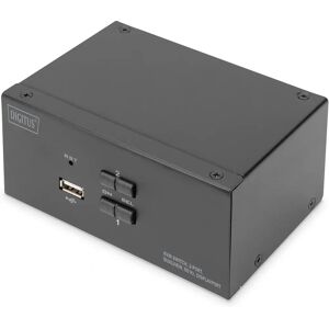 Digitus Dual-Display 4K KVM Switch - Black Digitus Dual-Display 4K KVM Switch - Black