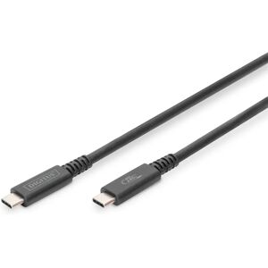 Digitus USB-C Cable - 0.8m - Black - USB 4 Gen 2x2 - Data & Power Digitus USB-C Cable - 0.8m - Black - USB 4 Gen 2x2 - Data & Power