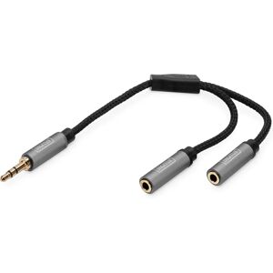 Diviseur audio Digitus - 0,2 m - Noir - 3,5 mm - Publicité Diviseur audio Digitus - 0,2 m - Noir - 3,5 mm - Publicité