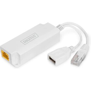 Digitus DN-95208 Gigabit USB-A PoE Splitter - Biały - Rozdzielacz sieciowy Digitus DN-95208 Gigabit USB-A PoE Splitter - Biały - Rozdzielacz sieciowy