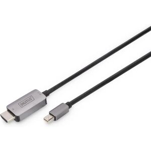 Digitus Black 1m Mini DisplayPort to HDMI Adapter Cable Digitus Black 1m Mini DisplayPort to HDMI Adapter Cable