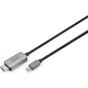Digitus Schwarzes 1m Mini DisplayPort auf HDMI Adapterkabel Digitus Schwarzes 1m Mini DisplayPort auf HDMI Adapterkabel