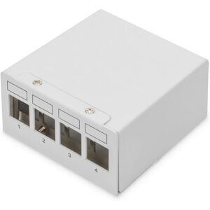 Digitus DN-93714 Patch Panel - 4-Port Shielded Steel - Gray - Product Type Digitus DN-93714 Patch Panel - 4-Port Shielded Steel - Gray - Product Type