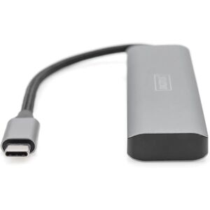 Digitus USB-C 4 Port Hub - USB 3.1 - Grey Digitus USB-C 4 Port Hub - USB 3.1 - Grey