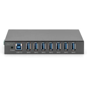 Digitus - Hub - Industrial Line - 7 Ports Black - USB Hub Digitus - Hub - Industrial Line - 7 Ports Black - USB Hub