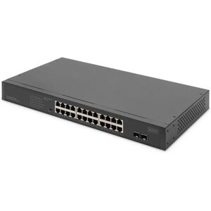 Digitus DN-95348-2 Gigabit Ethernet PoE Switch - 24 Portar - Rack-Mountable Digitus DN-95348-2 Gigabit Ethernet PoE Switch - 24 Portar - Rack-Mountable
