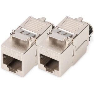 Digitus DN-93816-2 Keystone Module - Geïsoleerd, Gereedschapsloos, Stofkap - Netwerkaccessoire Digitus DN-93816-2 Keystone Module - Geïsoleerd, Gereedschapsloos, Stofkap - Netwerkaccessoire