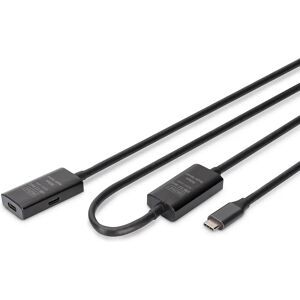Cable de extensión USB Digitus - 10m - Negro - USB 3.2 Gen 1 Cable de extensión USB Digitus - 10m - Negro - USB 3.2 Gen 1
