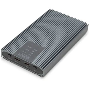 Bärbar SSD-omslag Digitus M.2 NVMe, aluminium, grön - Hölje för lagring Bärbar SSD-omslag Digitus M.2 NVMe, aluminium, grön - Hölje för lagring