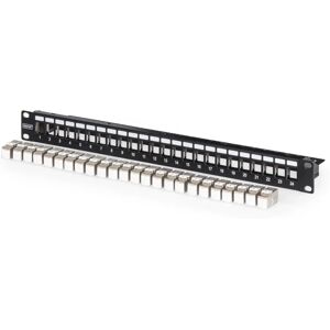 Digitus DN-91411-24 Patch Panel - 24 Portit 1U modulaarinen rack Digitus DN-91411-24 Patch Panel - 24 Portit 1U modulaarinen rack
