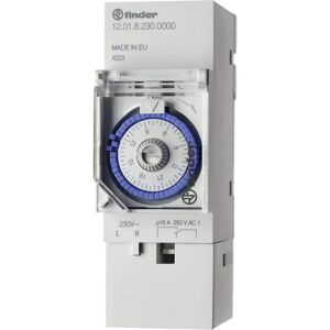 Finder 12.01.8.230.0000 DIN-Schiene Timer - 230V, SPDT, 16A Finder 12.01.8.230.0000 DIN-Schiene Timer - 230V, SPDT, 16A