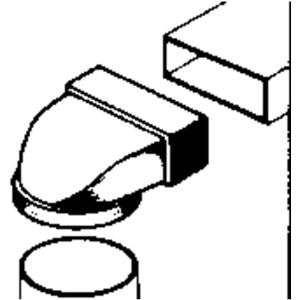 Wallair 20200114 Platte kanaal ventilatiesysteem 100 mm Bocht Wallair 20200114 Platte kanaal ventilatiesysteem 100 mm Bocht