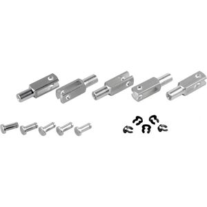 Modelcraft 10208 M3 Testa di chape in alluminio con filetto interno - Locking Clevis Modelcraft 10208 M3 Testa di chape in alluminio con filetto interno - Locking Clevis
