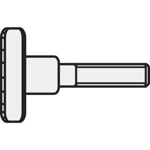 Toolcraft M516 Tommestyringer - Galvaniseret Stål - DIN 464 - M5 x 16mm Toolcraft M516 Tommestyringer - Galvaniseret Stål - DIN 464 - M5 x 16mm