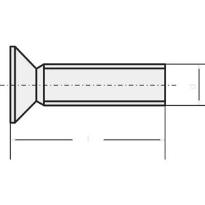 Toolcraft M3x4 Steel Countersunk Screws - DIN 965 Toolcraft M3x4 Steel Countersunk Screws - DIN 965