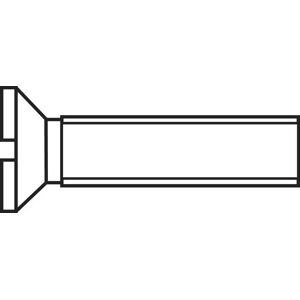 Toolcraft M4 Countersunk Steel Screws - DIN 963 - 40mm Toolcraft M4 Countersunk Steel Screws - DIN 963 - 40mm