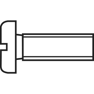 Toolcraft M2 16mm Zinc-Plated Slotted Cylinder Screws - Screws Toolcraft M2 16mm Zinc-Plated Slotted Cylinder Screws - Screws