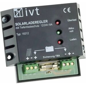 IVT Shunt 12V/24V Solar Charge Controller - PWM 8A IVT Shunt 12V/24V Solar Charge Controller - PWM 8A