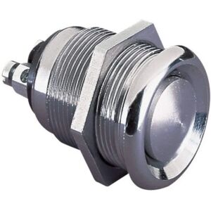 Bulgin MP0013 vandalensicher Druckknopf - Edelstahl, 50V 1A, 19.2mm - Zugangsschalter Bulgin MP0013 vandalensicher Druckknopf - Edelstahl, 50V 1A, 19.2mm - Zugangsschalter