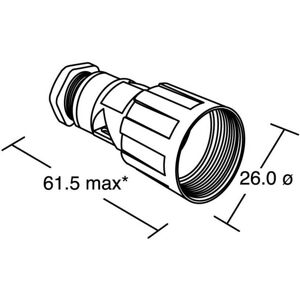 Bulgin PX0800 Rundsteckverbinder Serie - IP68, Kabelmontage Bulgin PX0800 Rundsteckverbinder Serie - IP68, Kabelmontage