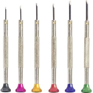 Toolcraft 12-piece Watchmaker screwdriver set - Blade widths: 0.8mm to 1.8mm Toolcraft 12-piece Watchmaker screwdriver set - Blade widths: 0.8mm to 1.8mm