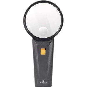 TOOLCRAFT 821031 Handheld Magnifier - 75mm Lens - LED Light - 2x/4x TOOLCRAFT 821031 Handheld Magnifier - 75mm Lens - LED Light - 2x/4x