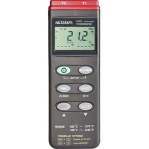 VOLTCRAFT K202 Digital Thermometer - 2 Channel - -200°C to 1370°C - Professional VOLTCRAFT K202 Digital Thermometer - 2 Channel - -200°C to 1370°C - Professional