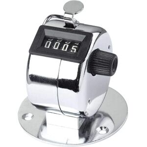 VOLTCRAFT JN28D Handgehaltenes Mechanisches Zähler - Zählt bis 9999, Chromgehäuse VOLTCRAFT JN28D Handgehaltenes Mechanisches Zähler - Zählt bis 9999, Chromgehäuse