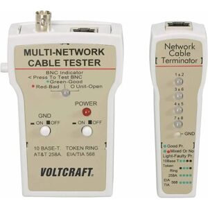 Voltcraft CT-1 Network Cable Tester - BNC, RJ-45, LAN Testing Voltcraft CT-1 Network Cable Tester - BNC, RJ-45, LAN Testing