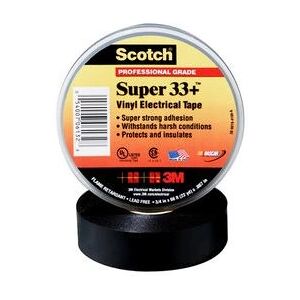 3M Scotch Super 33+ Electrical Tape - Black 3M Scotch Super 33+ Electrical Tape - Black