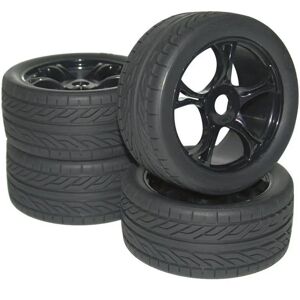 Roues RC Reely 1:8 - Noir - Profil Rue - 4 pcs - Publicité Roues RC Reely 1:8 - Noir - Profil Rue - 4 pcs - Publicité