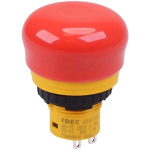 Idec Krom Trykknap - IP65, 16,2mm, 3A, SPDT, Frontmontering Idec Krom Trykknap - IP65, 16,2mm, 3A, SPDT, Frontmontering