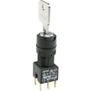 APEM A018223 Vierkante sleutelschakelaar - 2 posities, IP65, 16mm APEM A018223 Vierkante sleutelschakelaar - 2 posities, IP65, 16mm