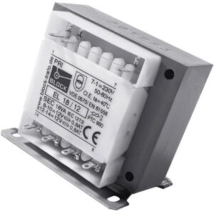 Trasformatore di isolamento di sicurezza EL 13/12 - 2x12V, 13VA Trasformatore di isolamento di sicurezza EL 13/12 - 2x12V, 13VA