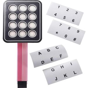 APEM AC3535 Membrantastatur - 4x4, Selvklebende, Symboler, Holdbarhed APEM AC3535 Membrantastatur - 4x4, Selvklebende, Symboler, Holdbarhed