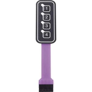 APEM AC3559ILL Zilveren verlicht membranen toetsenbord 1x4 - Toetsenbord membrana APEM AC3559ILL Zilveren verlicht membranen toetsenbord 1x4 - Toetsenbord membrana