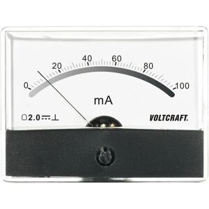 Voltcraft AM-86X65/100mA Analogue Panel Meter - Current 100mA, Black Voltcraft AM-86X65/100mA Analogue Panel Meter - Current 100mA, Black