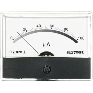 VOLTCRAFT AM-86X65/100μA Analogue Panel Meter - DC 100 μA Moving Coil VOLTCRAFT AM-86X65/100μA Analogue Panel Meter - DC 100 μA Moving Coil