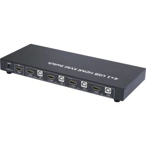 SpeaKa Professional 4-Port HDMI KVM-Umschalter - Schwarz SpeaKa Professional 4-Port HDMI KVM-Umschalter - Schwarz