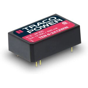 Convertisseur DC/DC TracoPower TEN 6-4811WIN - 6W, 48V à 5V, DIP-24, Haute Efficacité - Publicité Convertisseur DC/DC TracoPower TEN 6-4811WIN - 6W, 48V à 5V, DIP-24, Haute Efficacité - Publicité