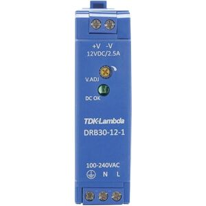 TDK-Lambda DRB-30-12-1 DIN Rail Power Supply - 12-15V 2.5A TDK-Lambda DRB-30-12-1 DIN Rail Power Supply - 12-15V 2.5A