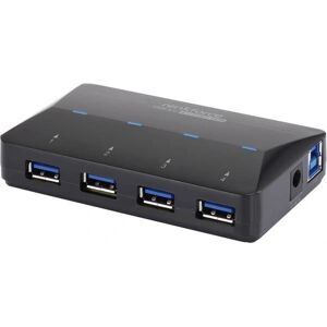 Renkforce RF-3806031 USB-Hub - 4+1 Ports, Schwarz Renkforce RF-3806031 USB-Hub - 4+1 Ports, Schwarz
