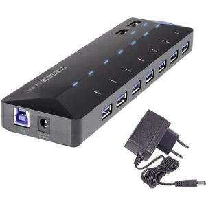 Renkforce RF-3806034 USB-Hub - 7 Ports, Schwarz Renkforce RF-3806034 USB-Hub - 7 Ports, Schwarz