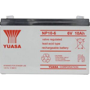 Yuasa NP10-6 6V 10Ah AGM Battery - Maintenance-Free Industrial Power Yuasa NP10-6 6V 10Ah AGM Battery - Maintenance-Free Industrial Power