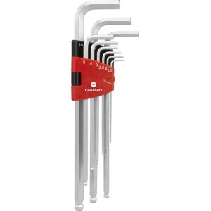 Toolcraft Hex Key Set - 9 Pieces, 1.5-10mm, High Quality Toolcraft Hex Key Set - 9 Pieces, 1.5-10mm, High Quality