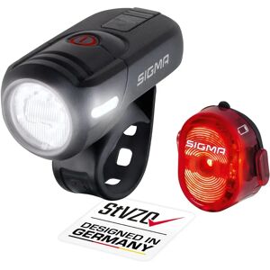 Set de luces de bicicleta Sigma Sport Aura 45 / Nugget USB Negro Set de luces de bicicleta Sigma Sport Aura 45 / Nugget USB Negro