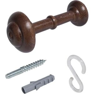 LIEDECO - Schalhalter 12 cm - nussbaum - Curtain Holder LIEDECO - Schalhalter 12 cm - nussbaum - Curtain Holder
