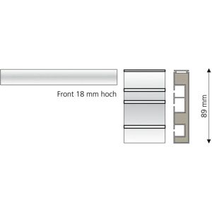 LIEDECO Weiße Gardinenstange 180cm - 3 Läufe LIEDECO Weiße Gardinenstange 180cm - 3 Läufe
