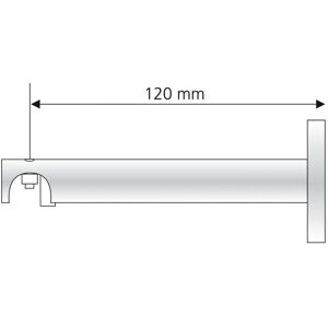 LIEDECO Metall Gardinenhalter - 12cm - Für 16mm Schienen LIEDECO Metall Gardinenhalter - 12cm - Für 16mm Schienen